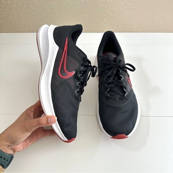Nike Other - Nike Men's Downshifter 11 Black/Red-White Style CW3411-005 Shoes sz 9.5